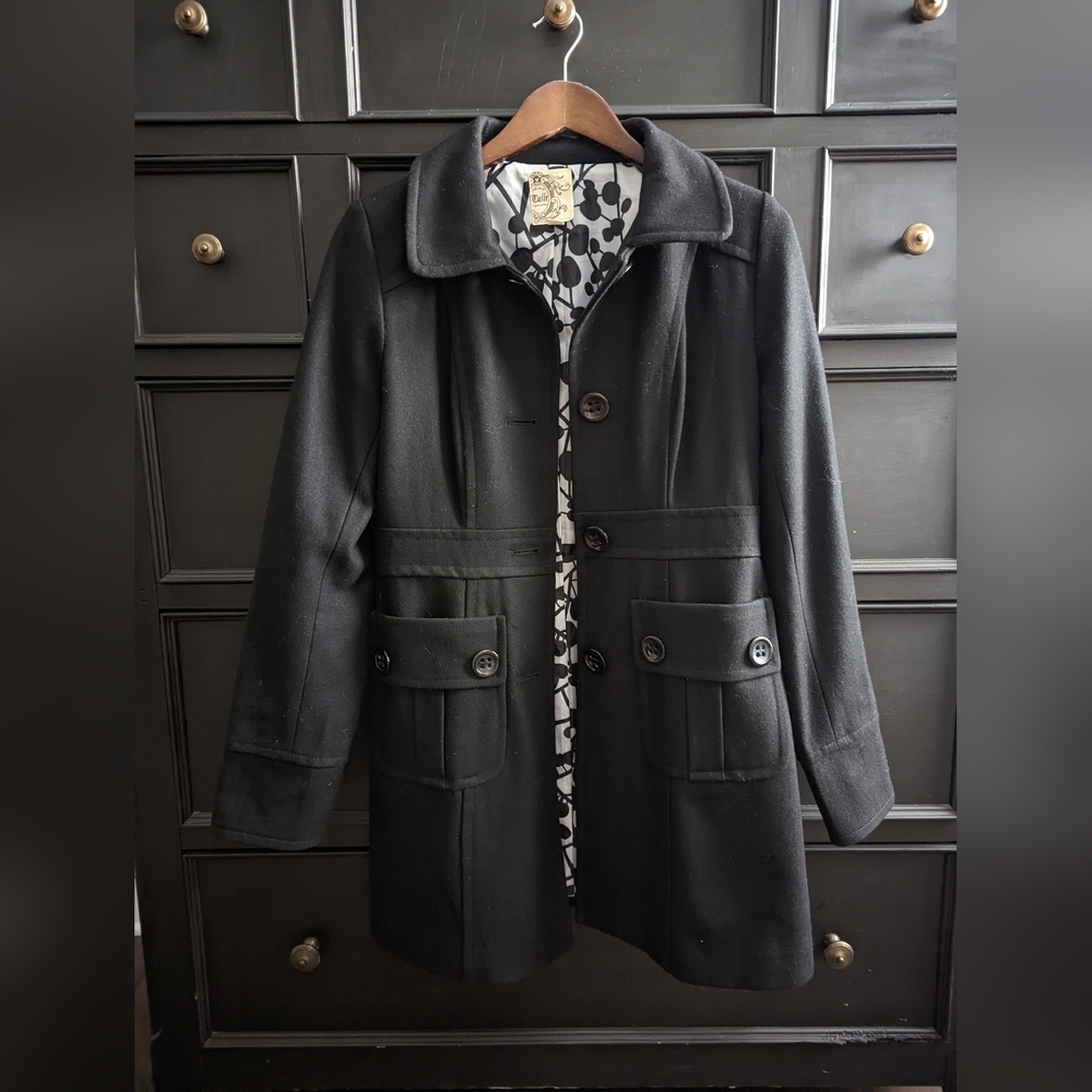 Warm black peacoat